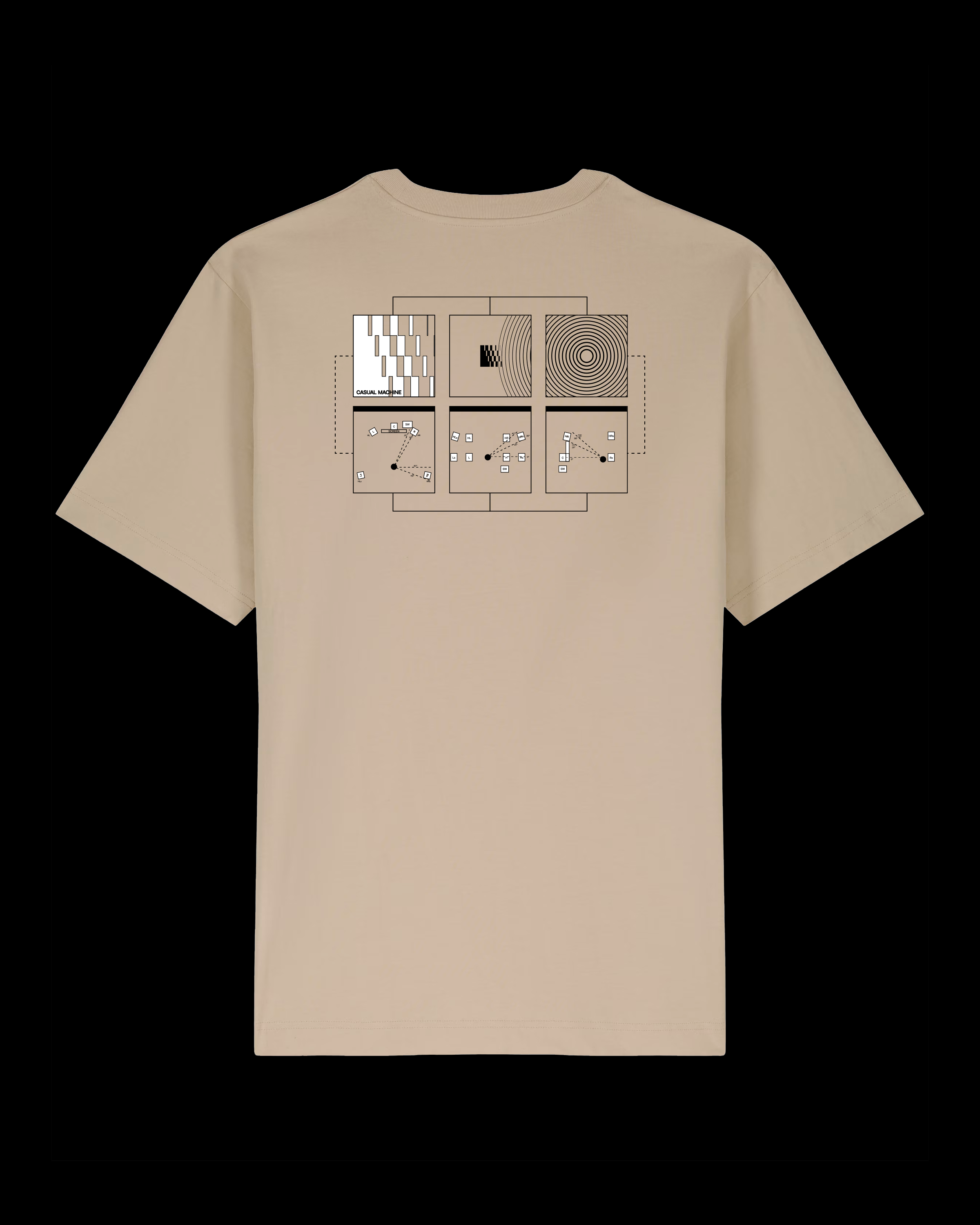 T-shirt Casual Records - Beige