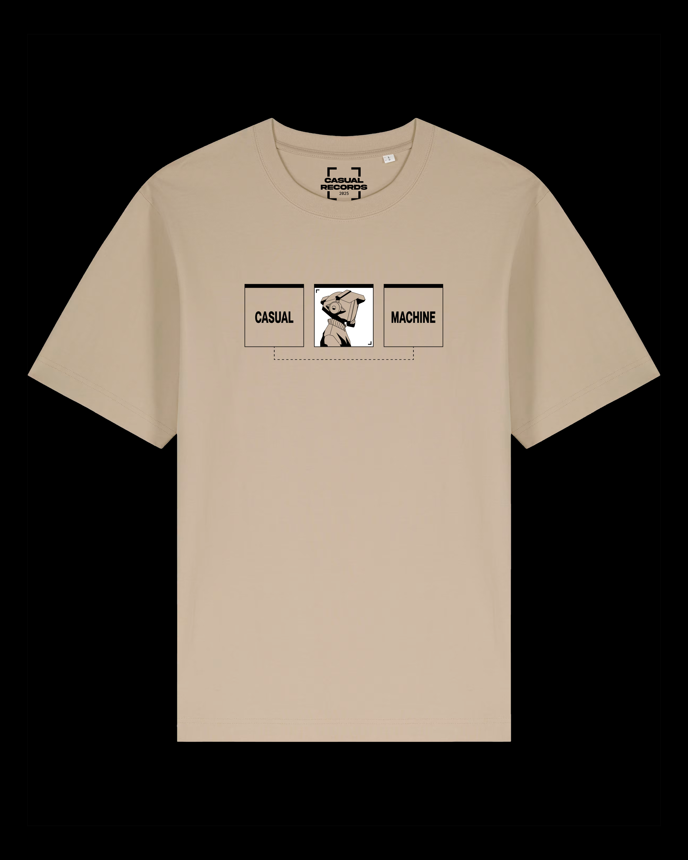 T-shirt Casual Records - Beige