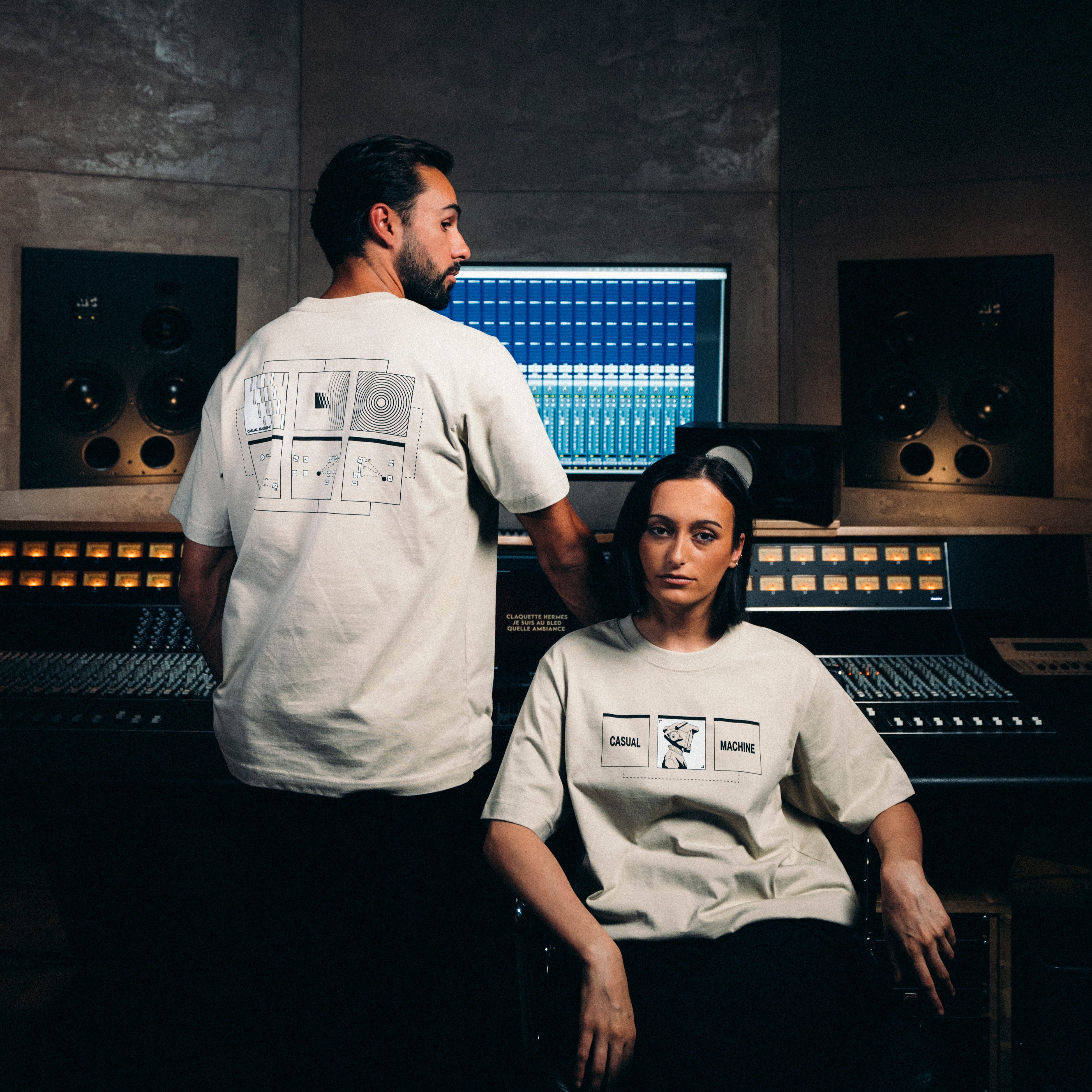 T-shirt Casual Records - Beige