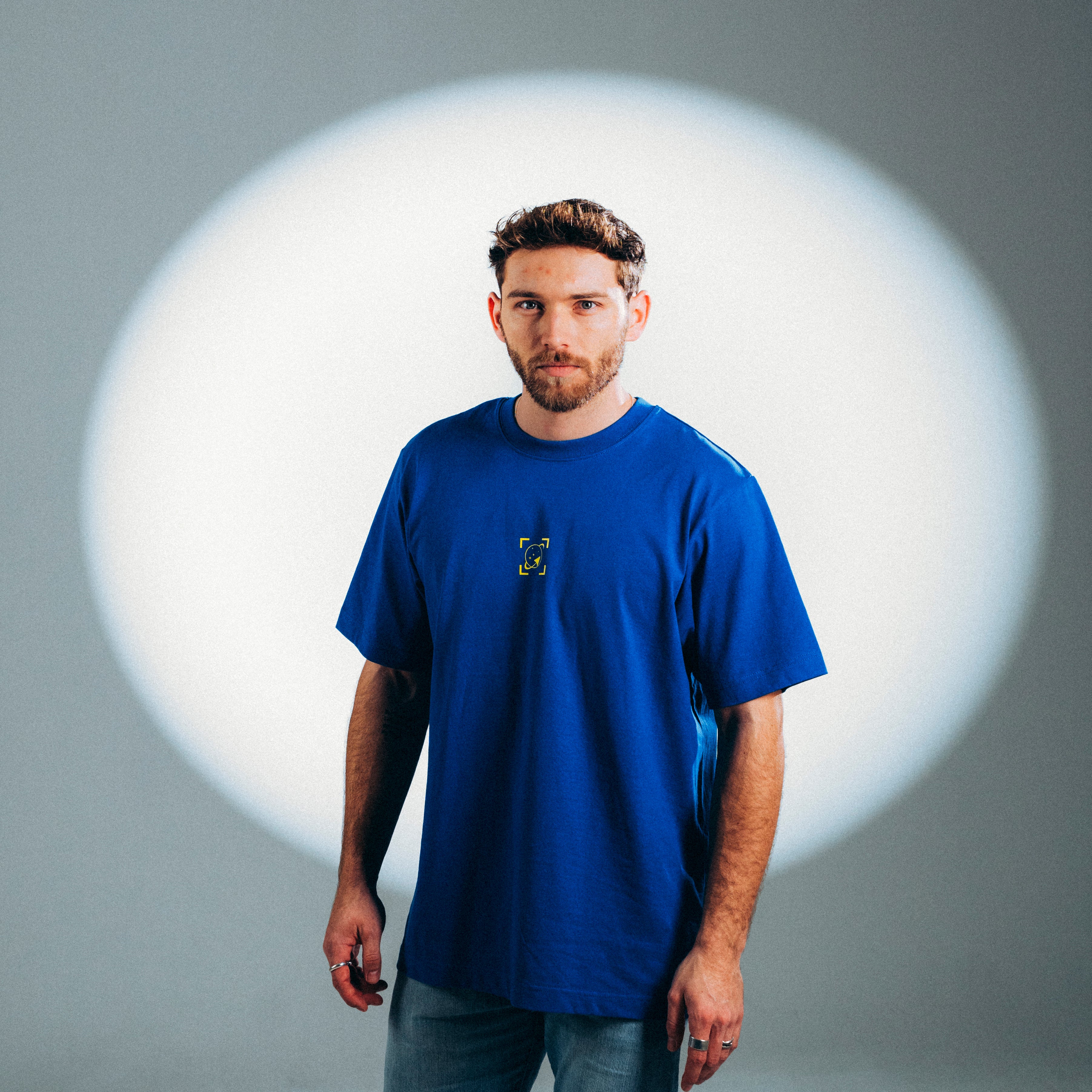 tshirt-unisexe-bleu-serigraphie-avant-coton-biologique