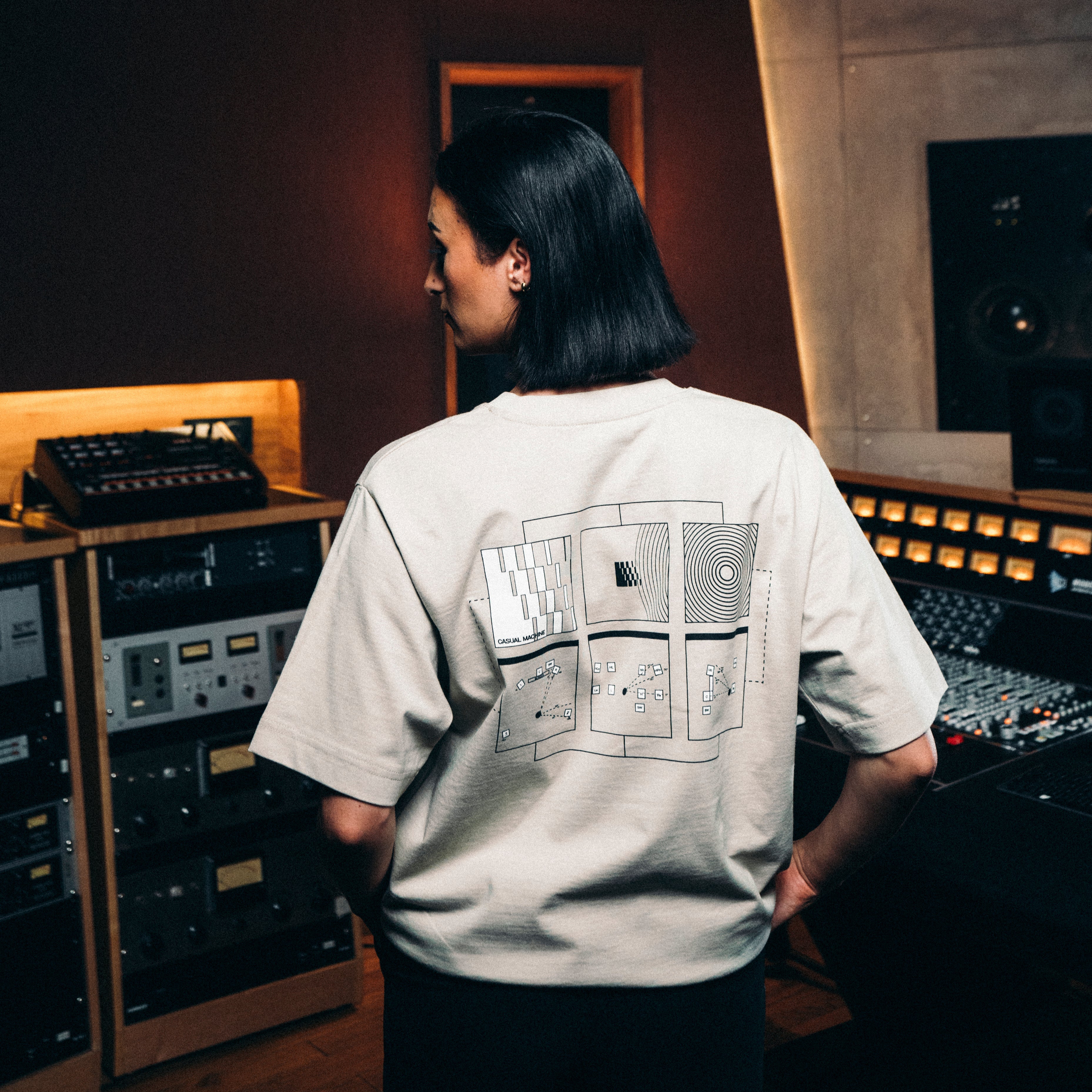 T-shirt Casual Records - Beige