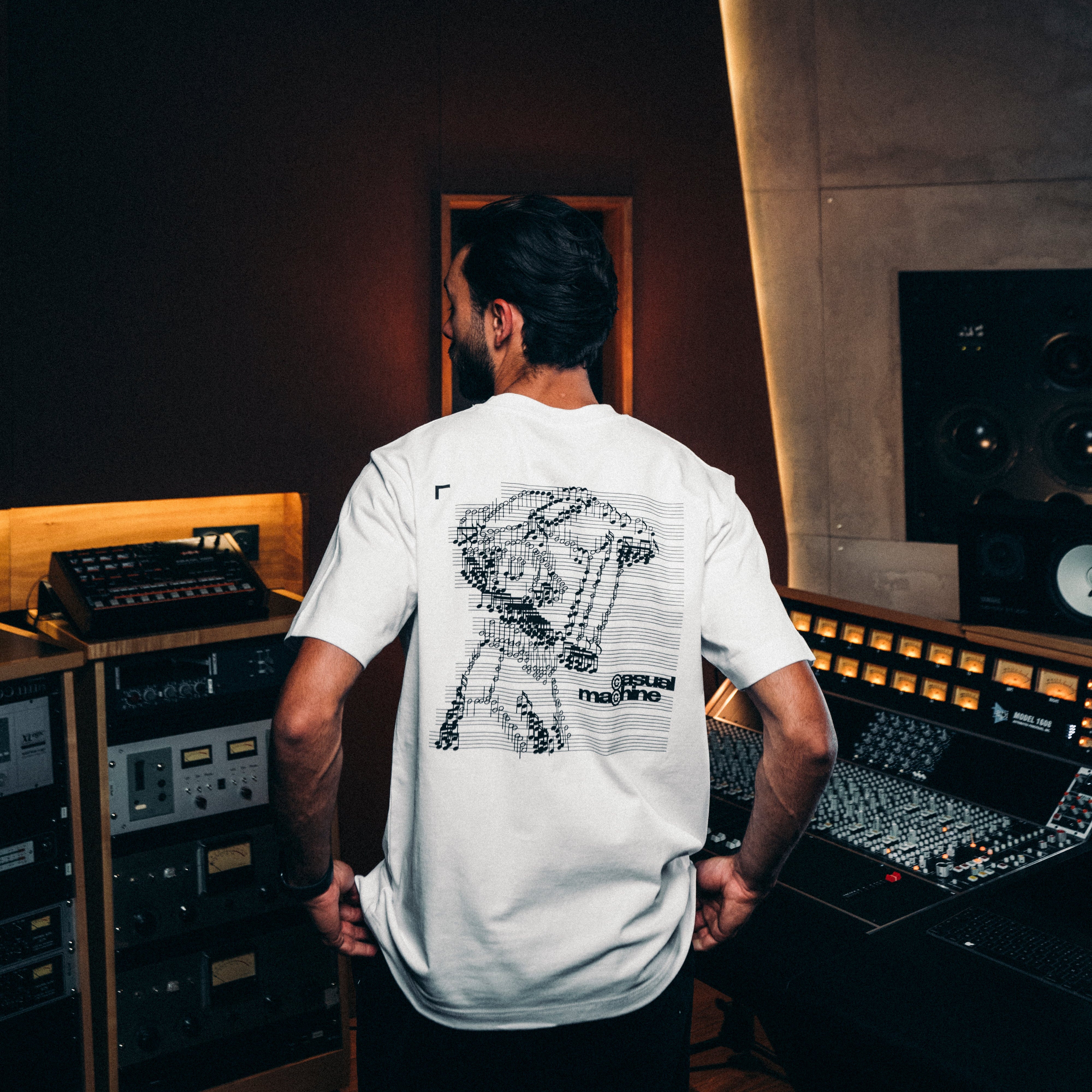 T-shirt Casual Records - Blanc