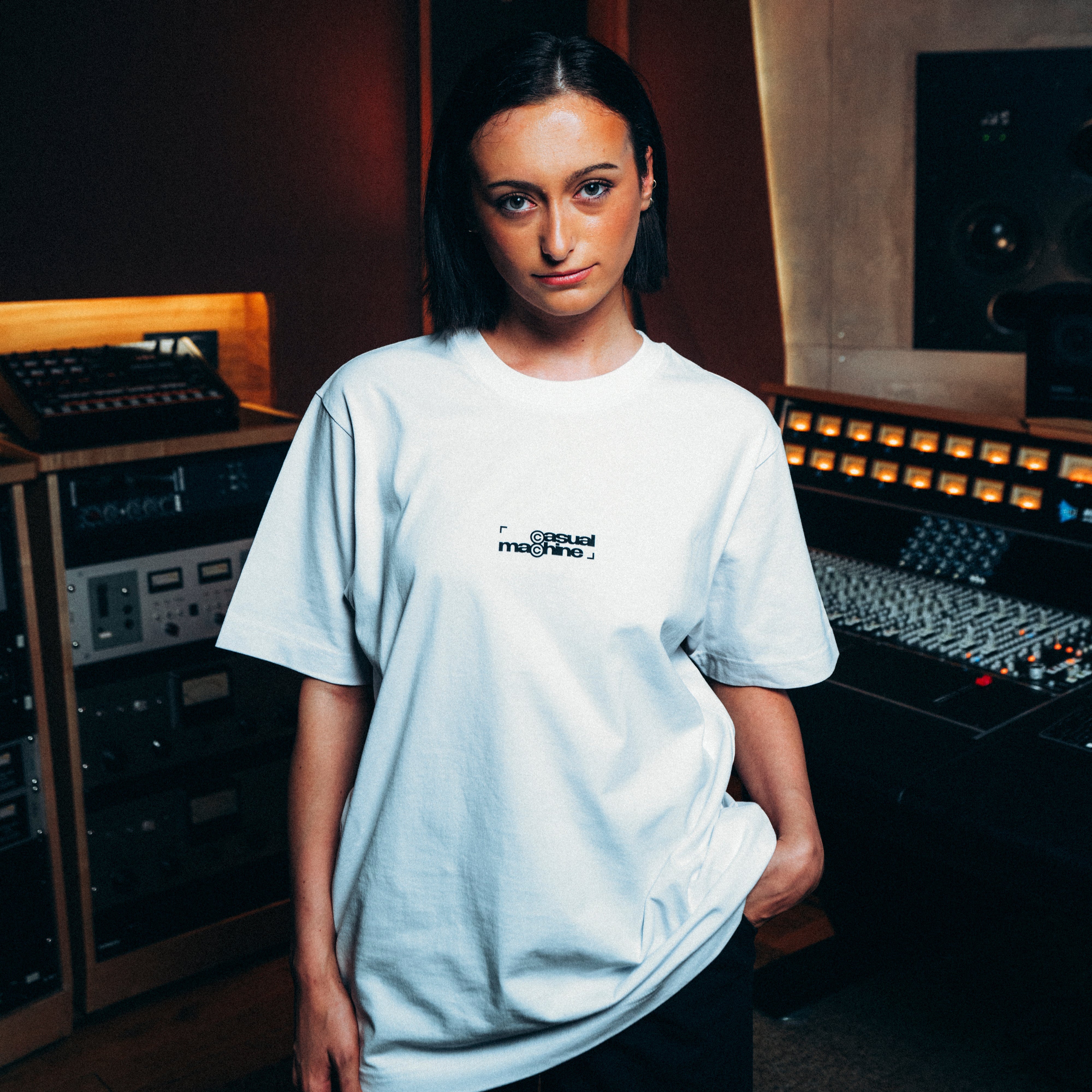 T-shirt Casual Records - Blanc