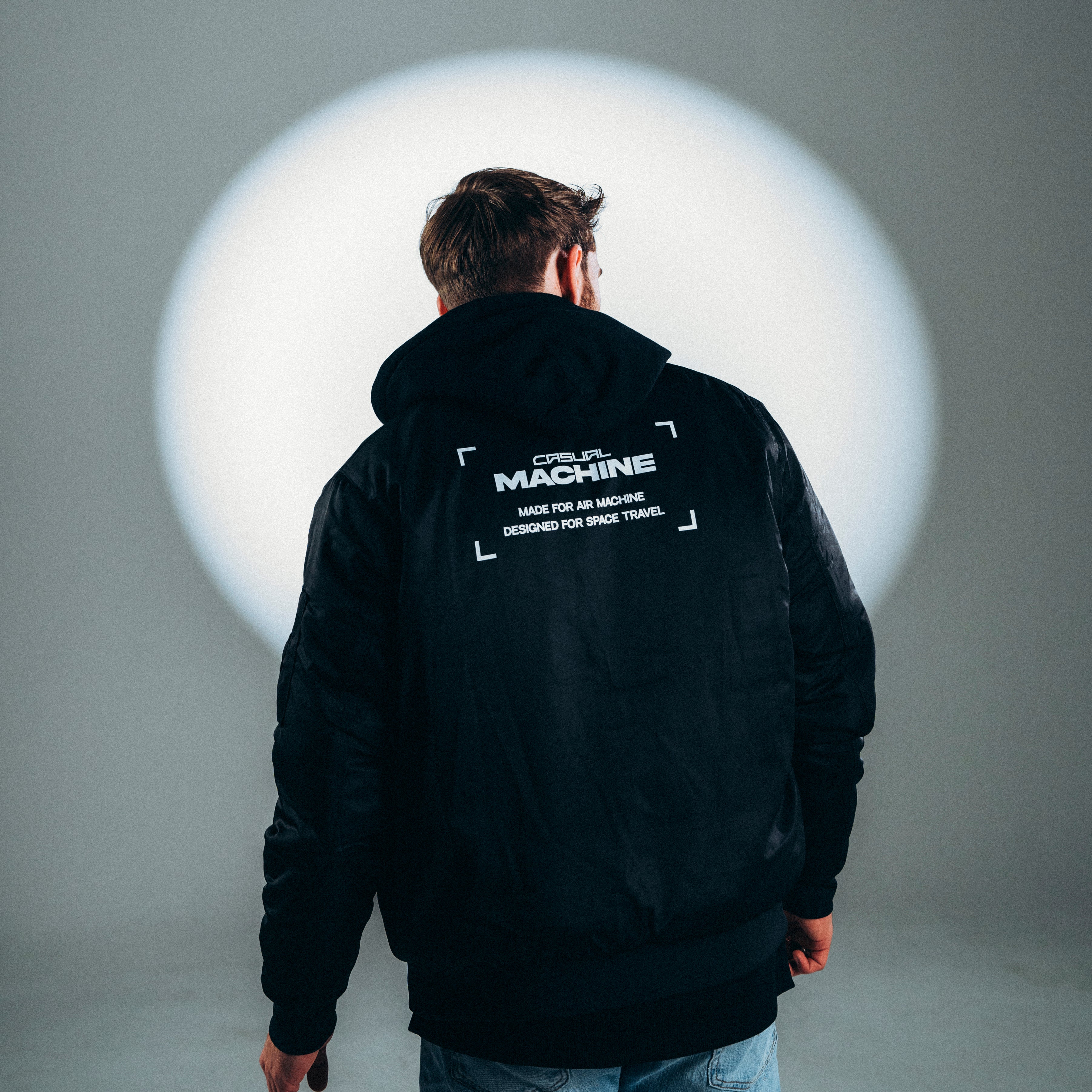 veste-bomber-espace-unisexe-noir-coupe-standard-impression-dos-verso