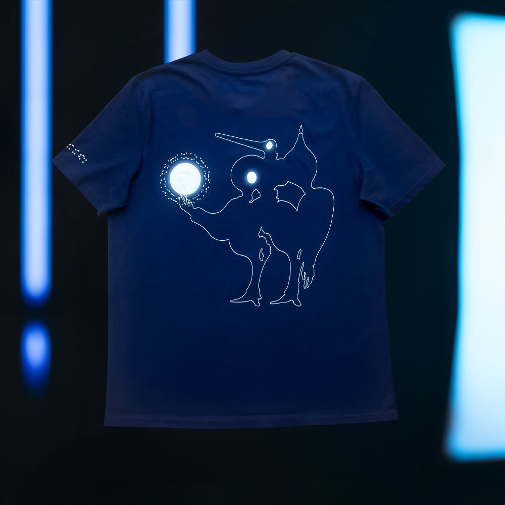 T-shirt Pilier du virtuel - Bleu