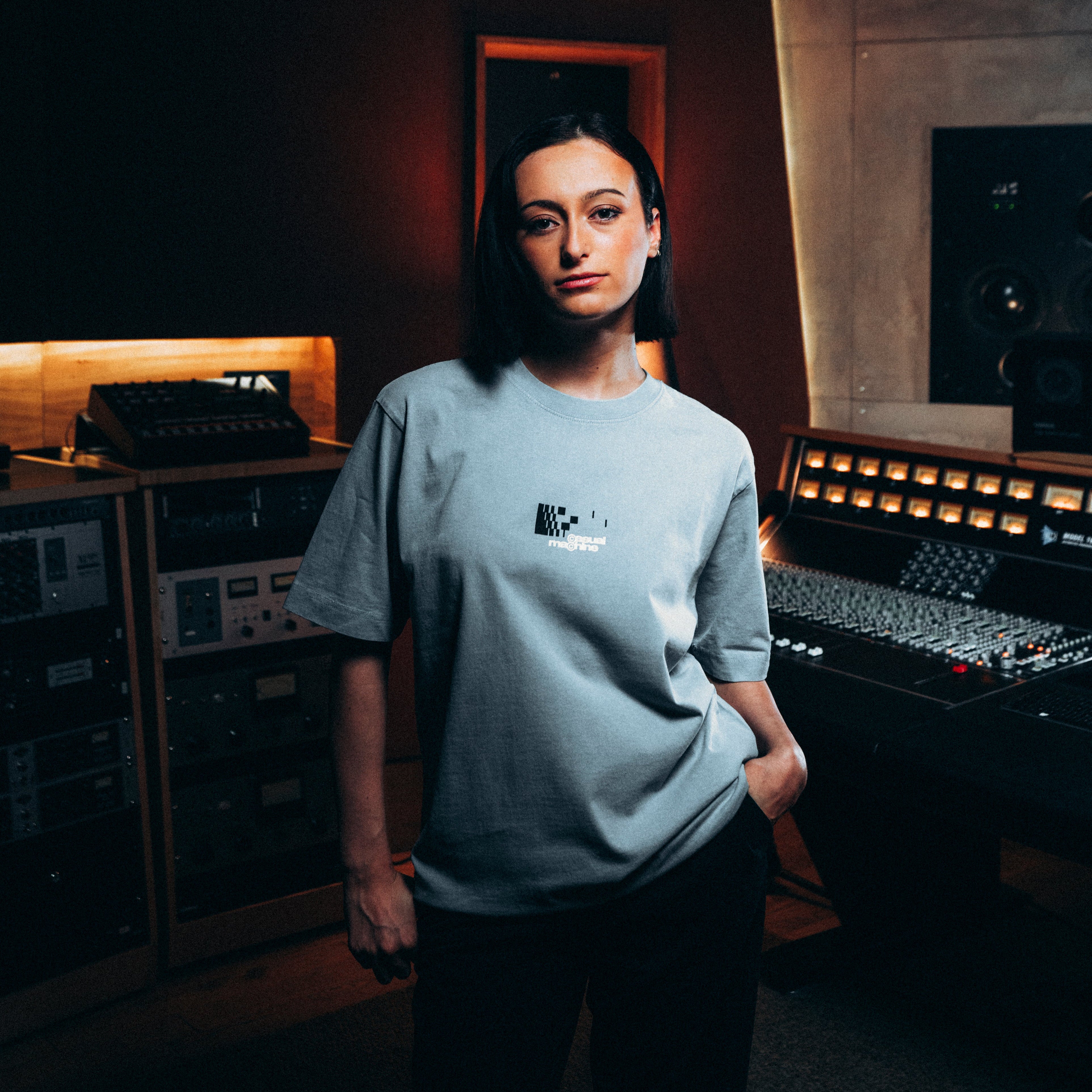 T-shirt Casual Records - Bleu