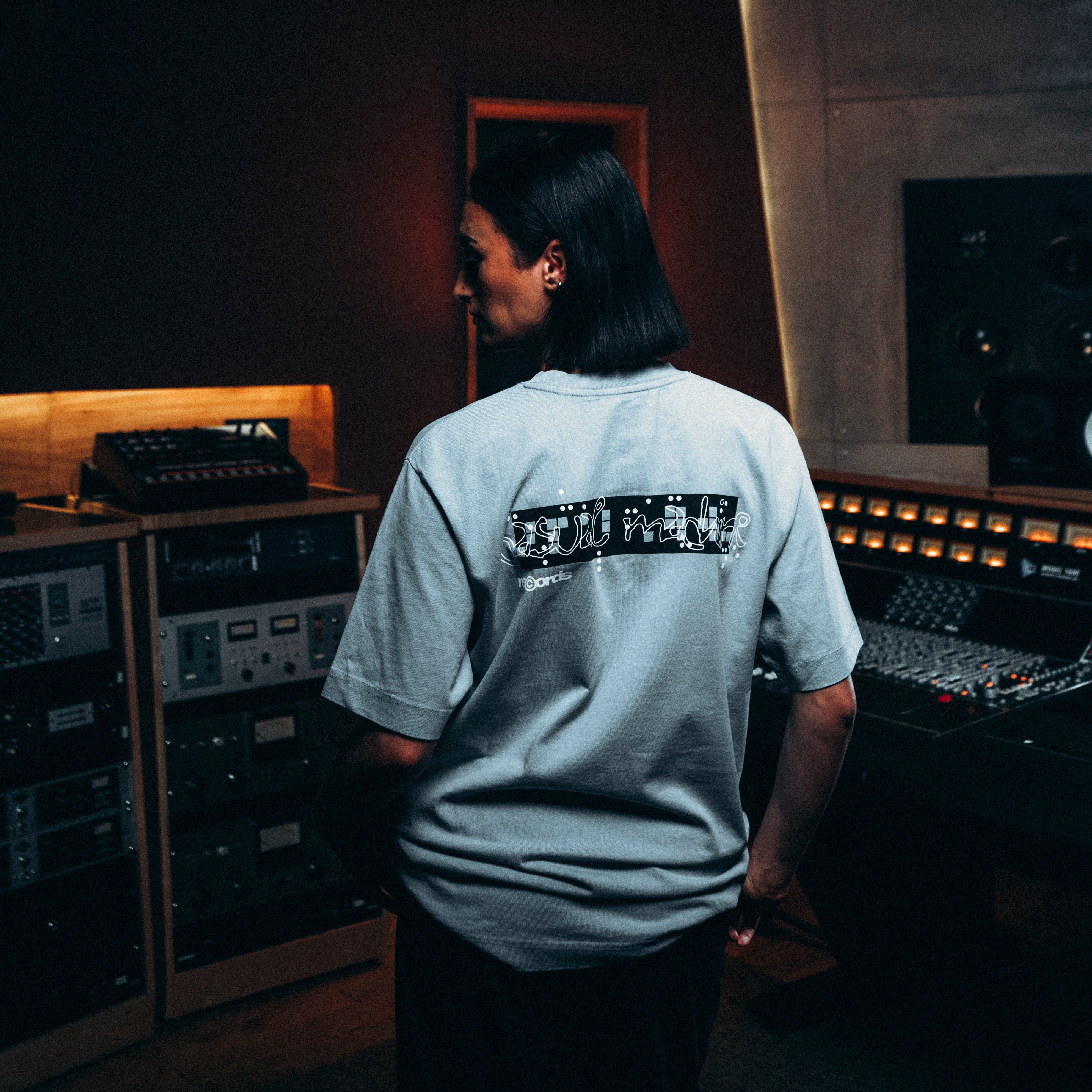T-shirt Casual Records - Bleu