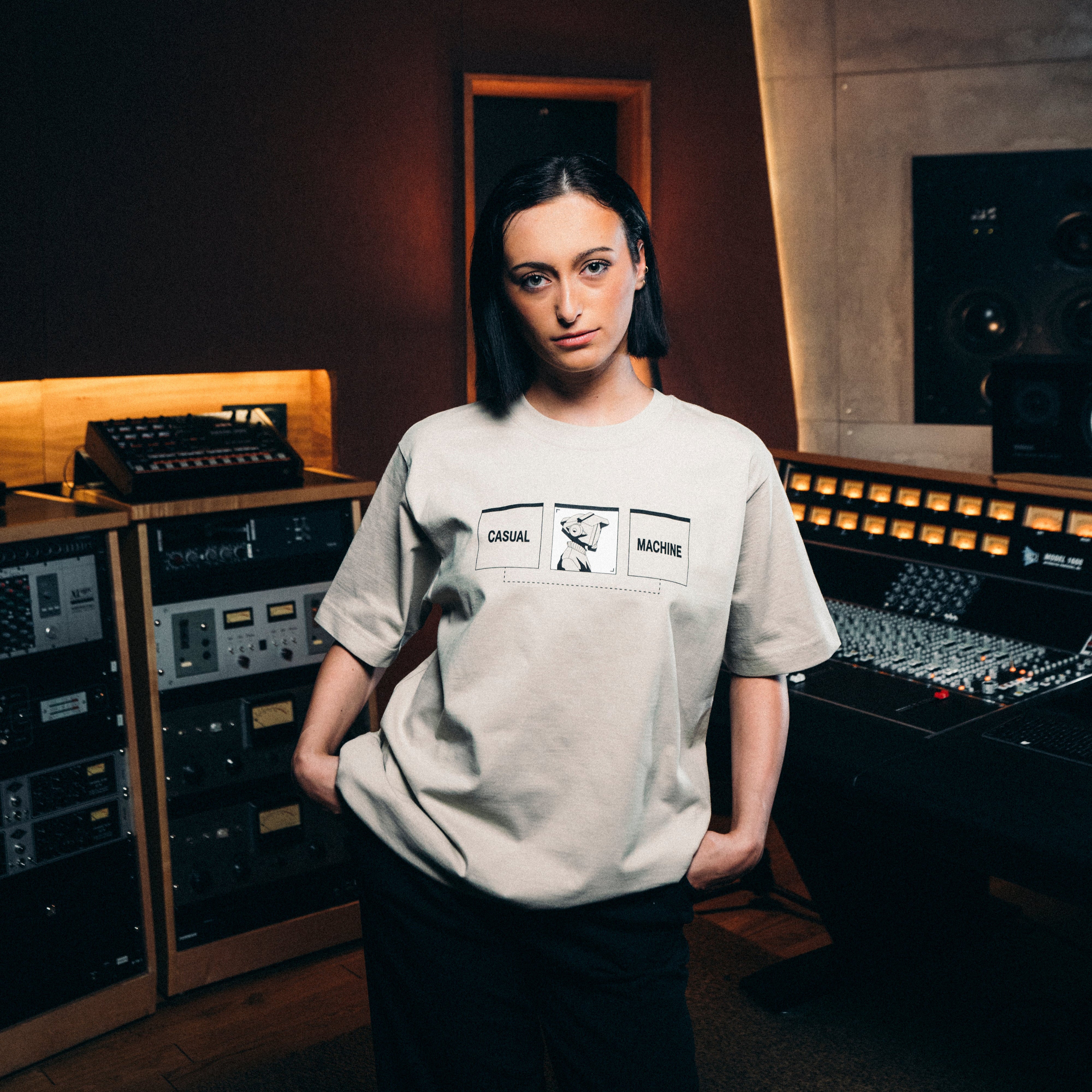 T-shirt Casual Records - Beige